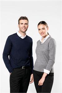 PULLOVER DONNA MERINO CON SCOLLO A V
